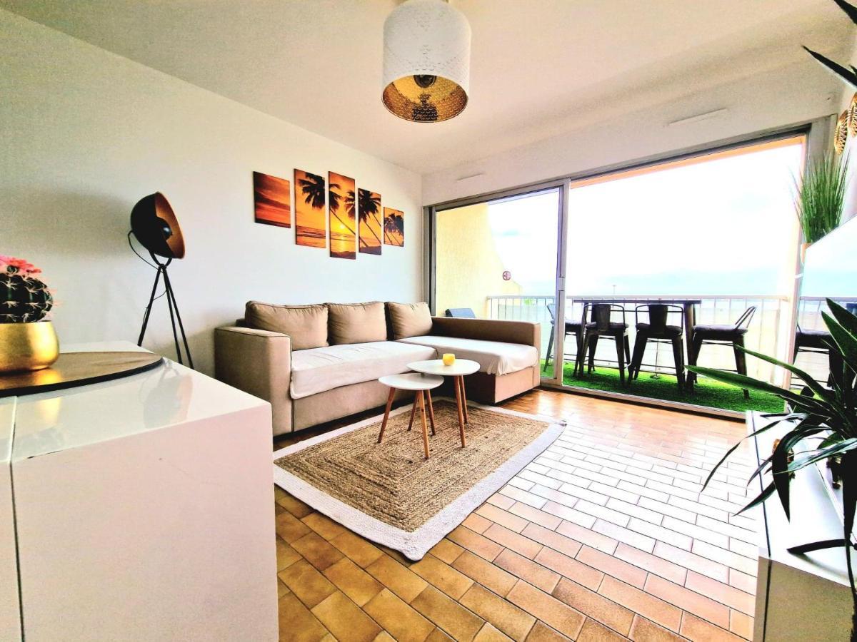 Appartement 1Ere Ligne Piscine Terrasse Au Bord De La Plage Front De Mer Avec 6 Velos Палава-ле-Фло Экстерьер фото