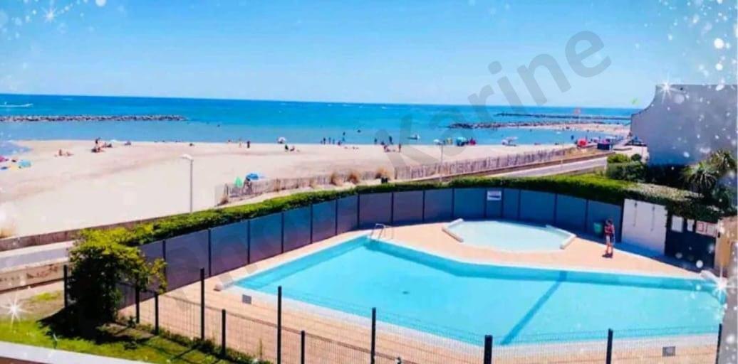 Appartement 1Ere Ligne Piscine Terrasse Au Bord De La Plage Front De Mer Avec 6 Velos Палава-ле-Фло Экстерьер фото